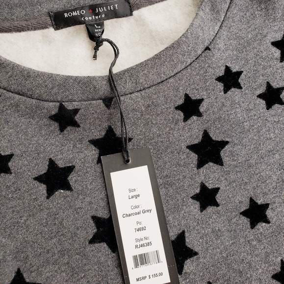 Romeo & Juliet Couture Printed Sweatshirt - Picture 3 of 4